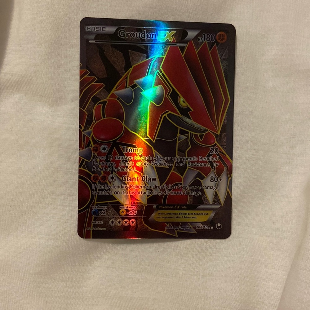 POKÉMON RARE GROUDON-EX 106/108